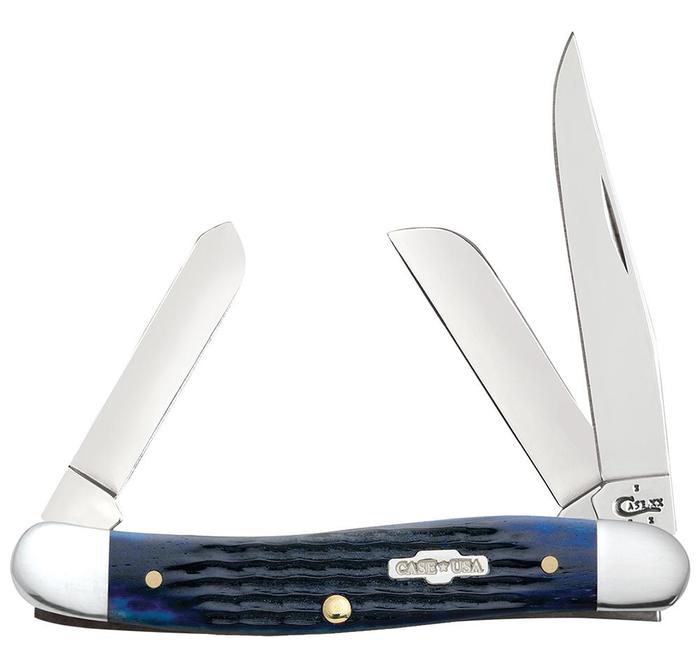 Blue Bone Rogers Corn Cob Jig Medium Stockman Pocket Knife - Case® Knives